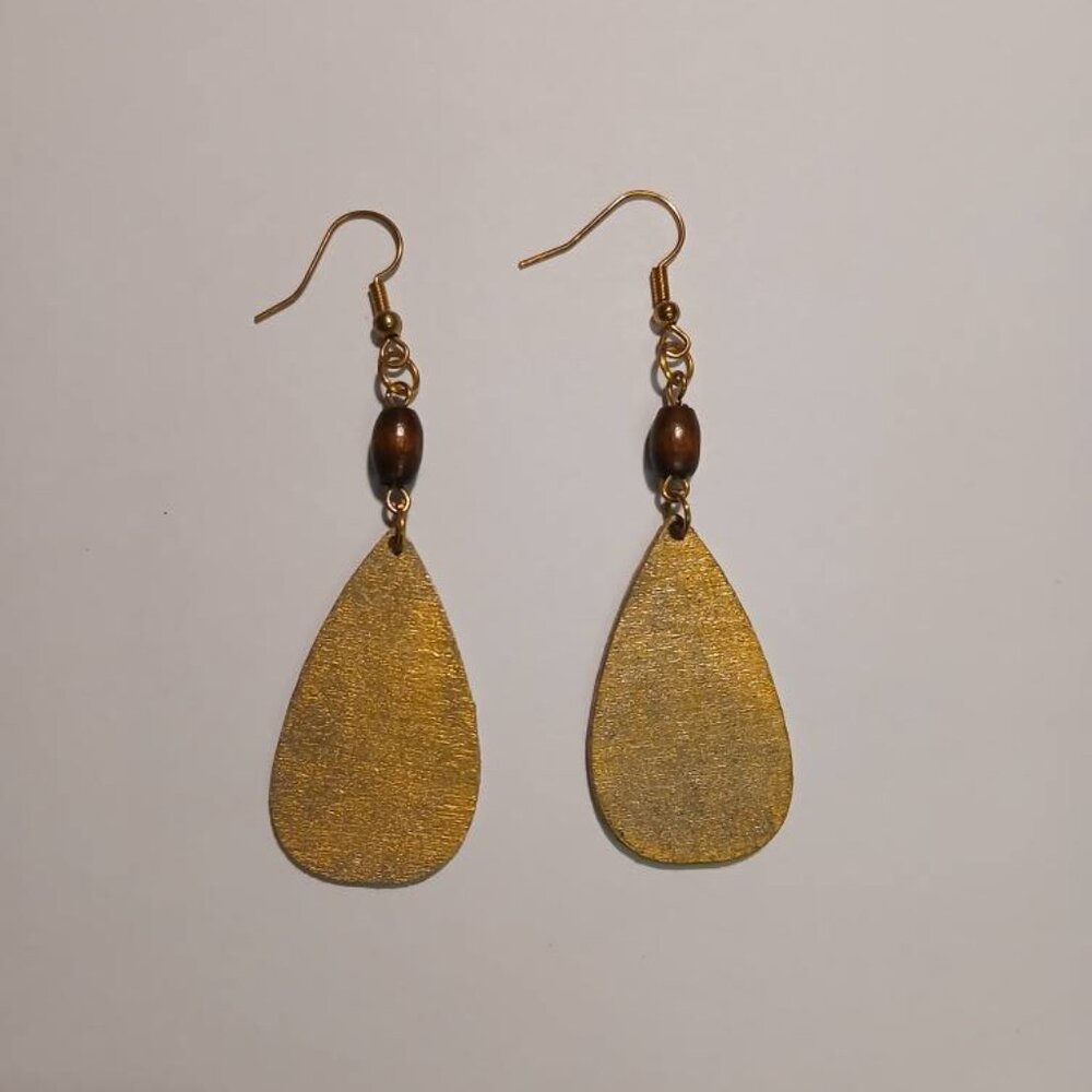 Afrocentric Earrings / Wooden Earrings / Handmade Earrings